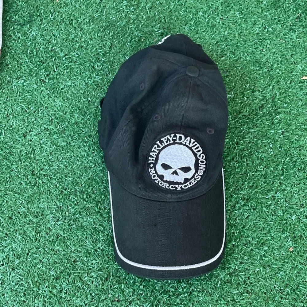 Harley-Davidson Black Skull Logo Baseball Cap